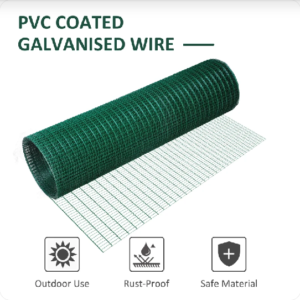 PawHut PVC Coated Wire Mesh Fencing Green PetTech Co Uk