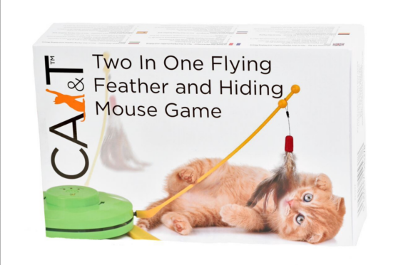 CA&T Interactive 2-In-1 Flying Feather Hiding Mouse Game - Image 2