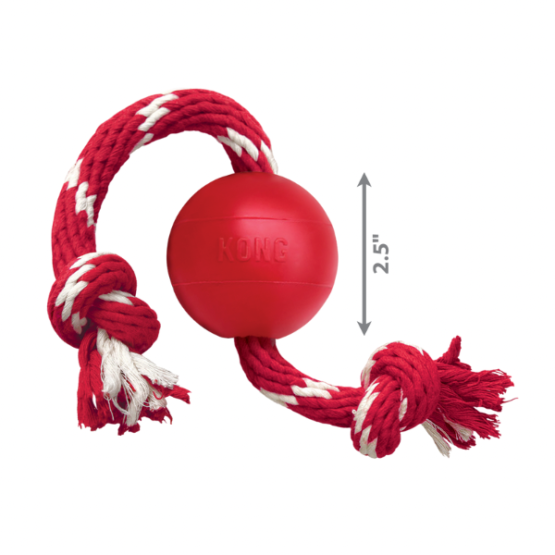 KONG Classic Ball With Rope - Image 4