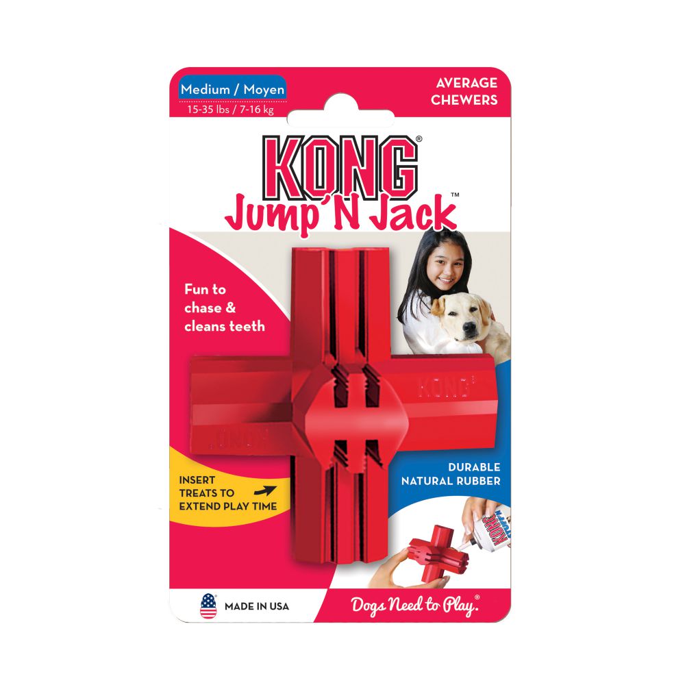 Rubber jack cheap dog toy