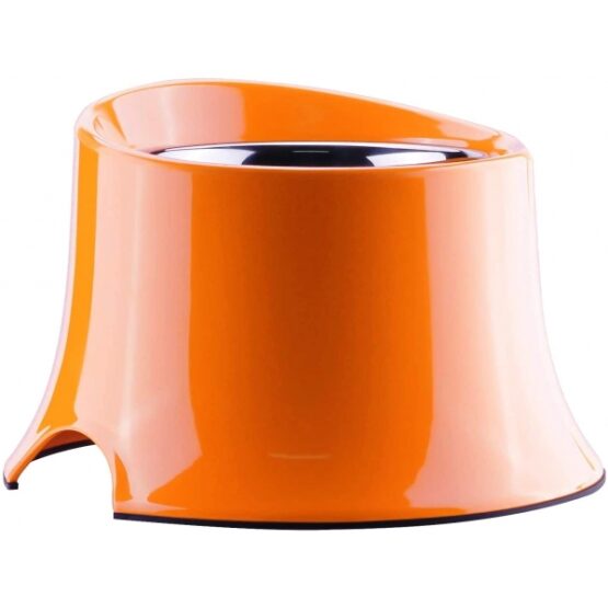 Super Design Raised Tall Dog Bowl Orange - Image 2