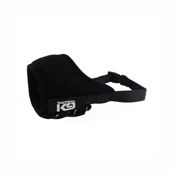 HugglePets Tactical K9 Adjustable Comfort Dog Muzzle Black