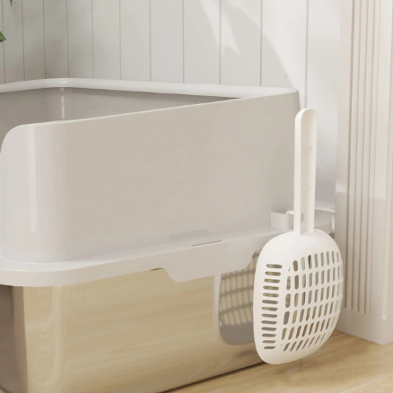 PawHut Stainless Steel Odour-Resistant Cat Litter Box - Image 4