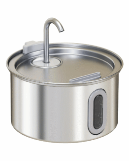 PawHut Stainless Steel Ultra-Silent Smart Pet Drinking Fountain 2.5L