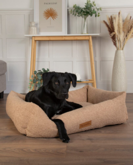 Scruffs Boucle Box Bed Desert Brown