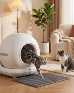 PawHut 72L Self Cleaning Odor Removal Cat Litter Pod