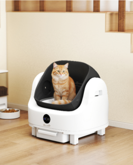 PawHut Self Cleaning Odor Removal Open Top Cat Litter Pod