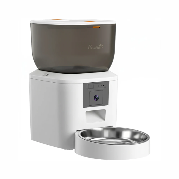 PawHut Automatic 2-Way Audio Camera Smart Pet Feeder 4L