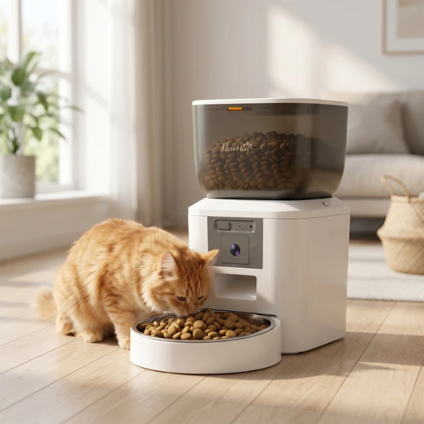 PawHut Automatic 2-Way Audio Camera Smart Pet Feeder 4L - Image 2