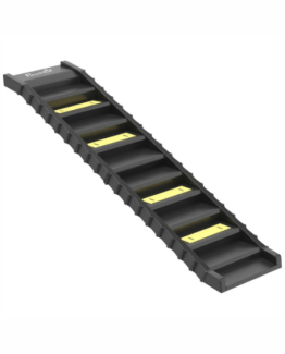 PawHut Non-Slip Plastic 10-Step Dog Ramp Black