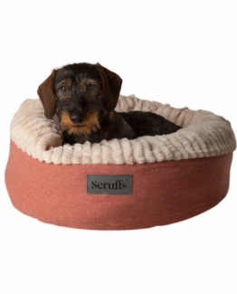 Scruffs Ellen Donut Dog Bed Terracotta