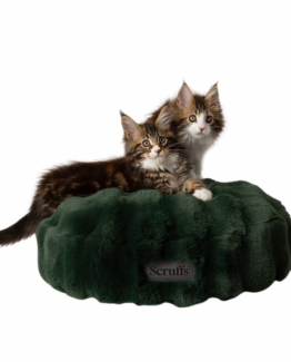 Scruffs Festive Fur Cat Bed Green